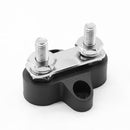 Bus Bar Terminal Block Heavy Duty Dual M6 Power Distribution Stud (Black)