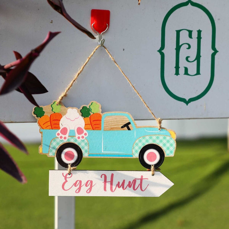 Dwarf Carrot Car Pendant Happy Easter Easter Plaque Easter Hanging Ornaments