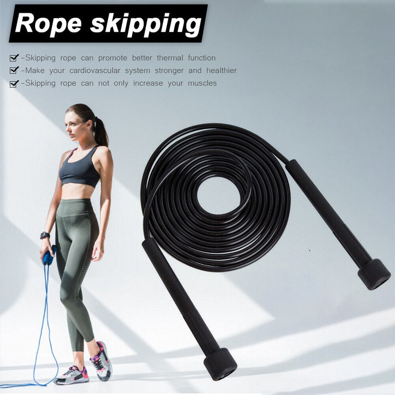 Speed Jump Rope Men Women Gym PVC Skipping Rope Adjustable Workout Equipment