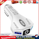 Dual USB QC3.0 48W Car Charger Mobile Phone Fast Charging Adapter (White) Newly