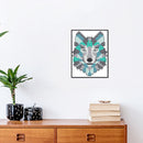 14CT Partial Cross Stitch Wolf Counted DIY Embroidery Needlework Animal Wall Art