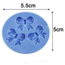 Cute Sugar Baking Fondant Cake Decorating Bowknot Silicone Gel Chocolate Mould