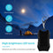 Keychain Power Bank USB Cell Phone Solar Power Bank with LED Light (Black)