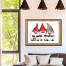 Full Drill Round Rhinestone Christmas Gnome Goblin DIY 5D Mosaic Painting K