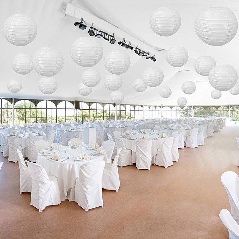 4"" Chinese Paper Lantern DIY Round Paper Ball Lamp for Wedding Party Decor