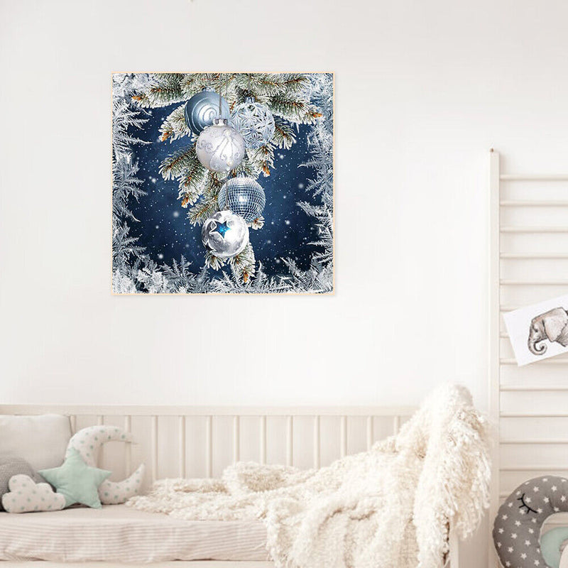 5D Diamond Painting Kit Christmas Snowball Full Round Drill Rhinestone DIY