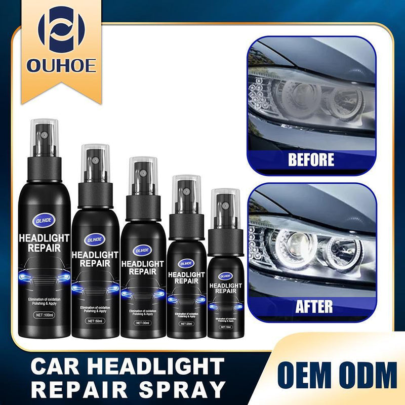 Headlight Maintenance Liquid Headlamp Polishing Agent Fluid Spray (50ml)