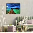 Canvas Paint By Numbers Sea Cabin Oil Hand Painted Drawing Kit Home Decor