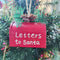 Iron Mailbox Ornament Portable Xmas Tree Pendant Candy Organizer Box C3K6