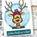 DIY Transparent Silicone Seal Christmas Elk Deer Cutting The Scrapbook Embossing