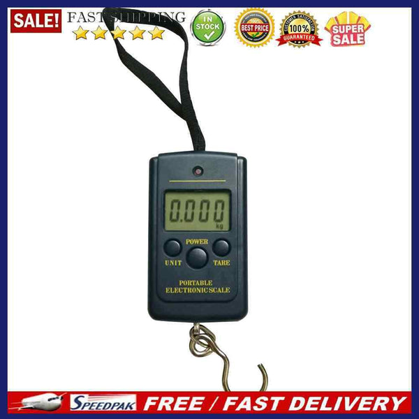 Mini Digital Display Fishing Scales w/ Hanging Hook for Fishing Kitchen Tra