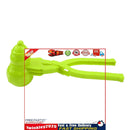 Snowball Maker Tool Snowman Shape DIY Snow Ball Tongs with Handle (Green) Newly