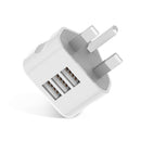 USB Power Adapter Smartphones Charging Accessories White UK Plug for Tablets