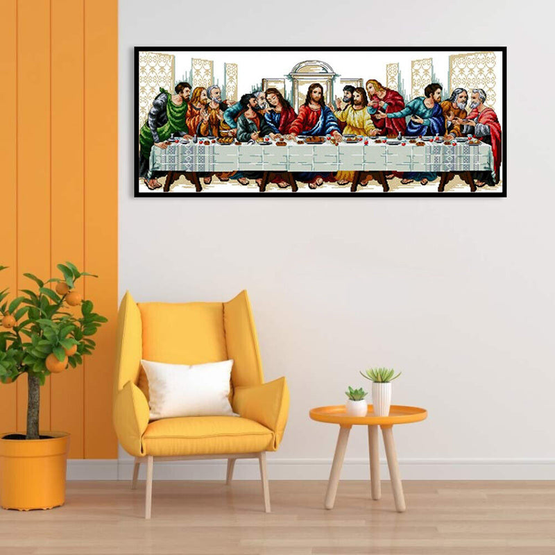 The Last Supper Partial Cross Stitch 11CT Counted Embroidery DIY Needlework Kits