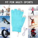 #A Full Finger Mittens Portable USB Electric Heating Gloves Comfortable Hand War