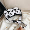 Cow Milk Printed Women Handbag Tote Female Casual Underarm Shoulder Bag (2)