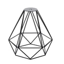 Geometric Hanging Lamp Cage Metal Pendant Lamp Shade Ceiling Plate Light Holder