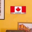 Home Weatherproof Retro Chic Flag Sign Iron Painting Wall Drawing Templates