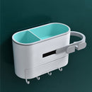 Self-adhesive Storage Rack Bathroom Organizer Hairdryer Shelf Hair Dryer Holder