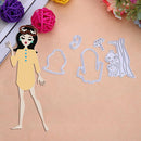 5pcs Elegant Lady Die Making DIY Stencils Scrapbook Embossing DIY Cards