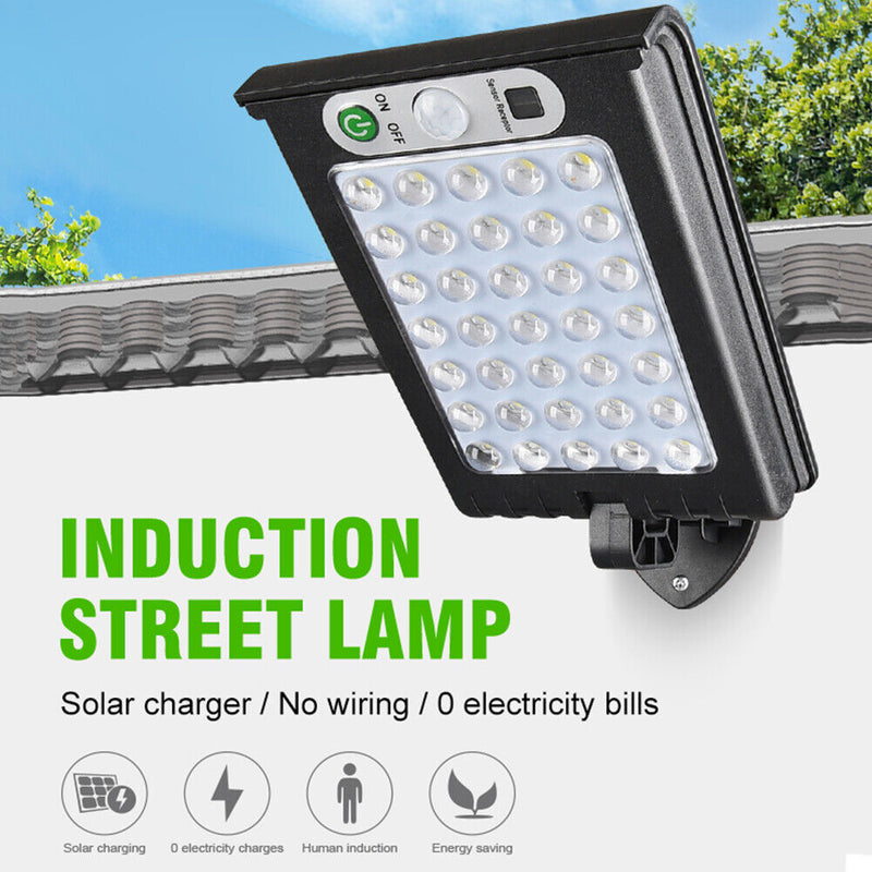 Outdoor Solar Wall Light Waterproof Motion Sensor COB Lamp Street Light (A)