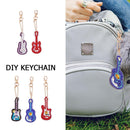 5pcs DIY Violin Full Drill Special Shaped Diamond Painting Keychains Gifts Newly