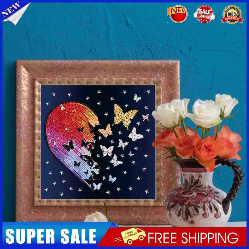 #A 5D DIY Diamond Drawing Abstract Special-shaped Partial Drill Wall Decor Craft