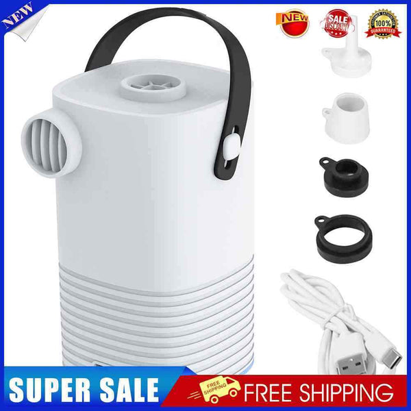 3 in 1 Mini Portable Electric Air Pump Inflator Hiking Camping Tent LED Lig
