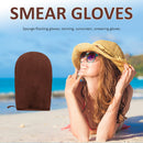 Body Self Tan Lotion Applicator Glove Body Care Sponge Flocked Glove (Brown
