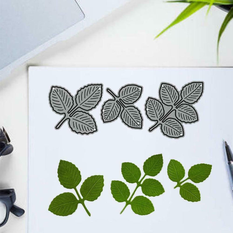 1x Metal Cutting Dies Rose Leaves Cutting Dies Stencil Cards Album X9I7
