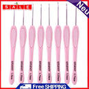 8pcs ABS Handle Knitting Needles Aluminum Crochet Hooks Set 1-2.75mm for Weaving