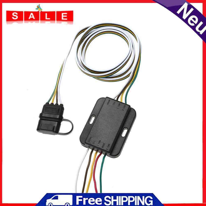 4-Pin 12V US Trailer Clutch Wiring Tow Harness Controller Plug a