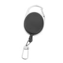 Black Retractable Key Retractor Chain Belt Keychain Plastic 65x35mm Fashion