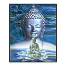 Full Embroidery Stamped Buddha Statue In Water 11CT Cotton Thread Cross Stitch K