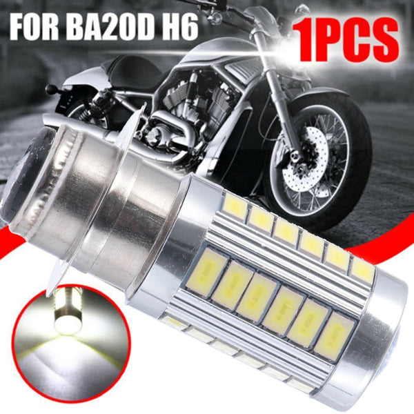 DRL 5730 White 33smd Motorcycle Headlight Led Bulb Motor Bike Light H6 BA20D