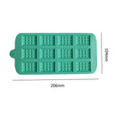 12 Cell Silicone Waffle Chocolate Mould Fondant Candy Pastry Cake Baking Tool