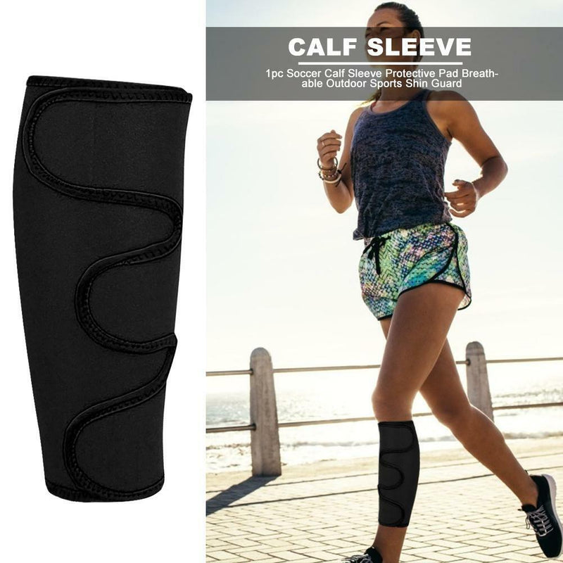 1pc Soccer Calf Sleeve Protective Pad Breathable Outdoor Sports Shin Guard