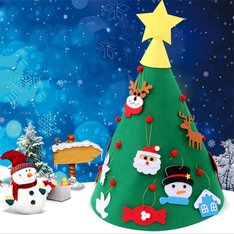 DIY DIY Christmas Tree Toys Artificial Tree Wall Hanging Ornaments Xmas Decor