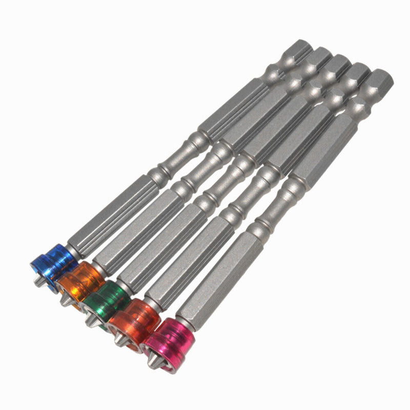 5pcs Magnetic Ring Electric Screwdriver Bit Hex Shank Cross Head Drill Tool