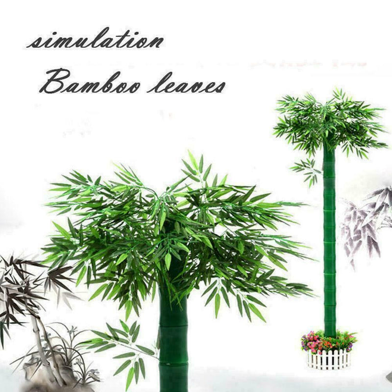 Artificial Tree Leaf Branch Green Plants Indoor Outdoor Decor I7B5