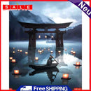 Full Embroidery DIY Canvas Stamped 11CT Boat Ferry Cross Stitch Home Artwork Kit