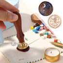 #A Sealing Wax Stamp Head Sun Moon Stars Fire Paint for Wedding Invitation Makin
