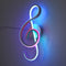 Modern LED Musical Note Wall-Mounted Home Living Room Bedside Light (White)