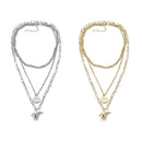 Collar Gothic Rock Hip Hop Coin Pendant Chain Necklace Punk Choker Metal Ball