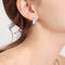 Zircon Ear Buckle Diamond Earrings Ear Piercing Double Rows Zircon Ear Stud