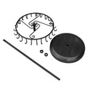 Rotating Jewelry Organizer Necklace Bracelet Display (Round Base Black)