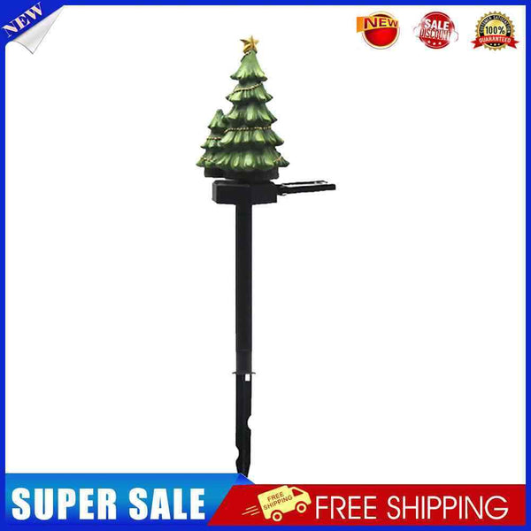 Mini Artificial Christmas Tree Stake Solar Lamp LED Outdoor Decorative Lights