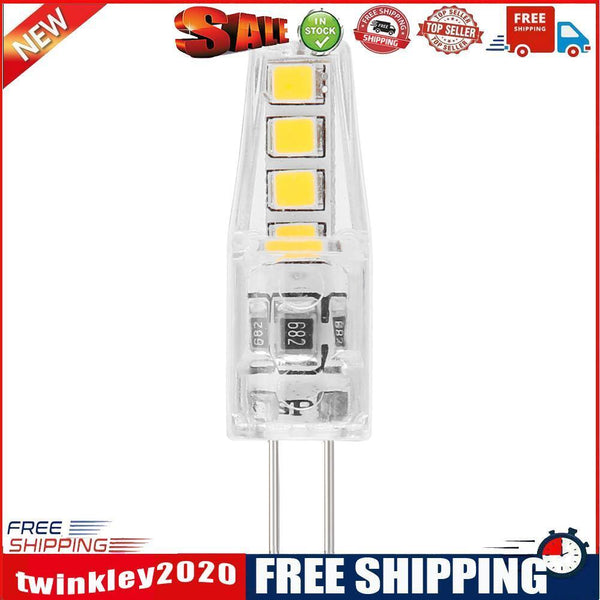 2W Silicone Corn Lamp G4 SMD2835 8 LED Chandelier Light Bulb (Warm White)