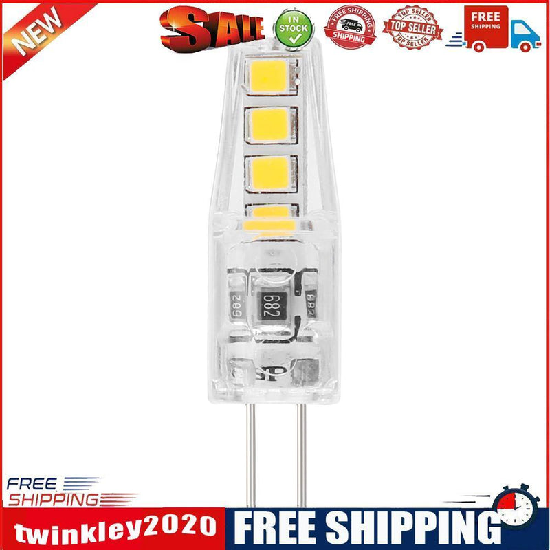 2W Silicone Corn Lamp G4 SMD2835 8 LED Chandelier Light Bulb (Warm White)