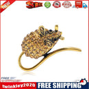 Rhinestone Mouse Brooch Retro Badge Backpack Jacket Decor Ornament Gift (A)